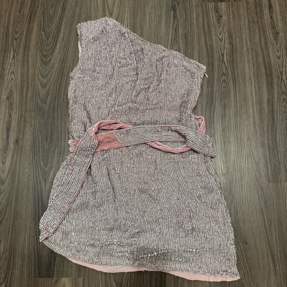 Retrofete Ella One Shoulder Sequin Dress, Size M - Picture 7 of 10